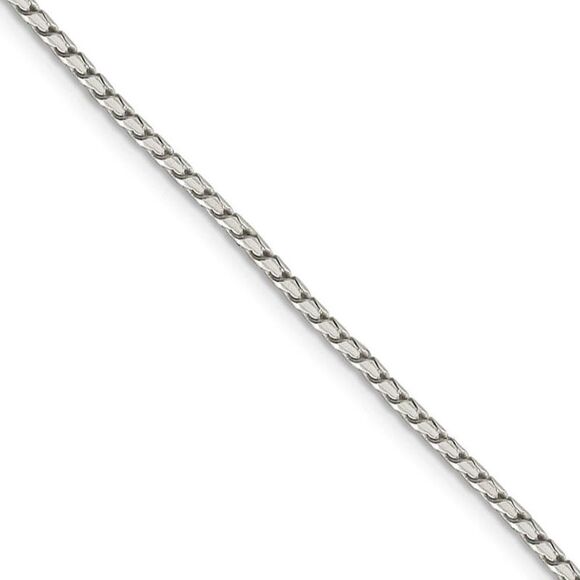 1.75mm Sterling Silver Solid Round Franco Chain Necklace, 18 Inch - Picture 1 of 8